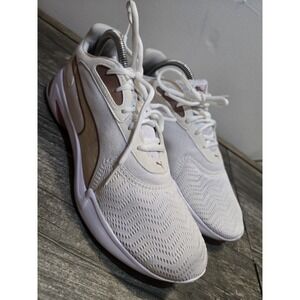 Puma Lux Women's Size 10 Training Shoes Sneakers White Gold